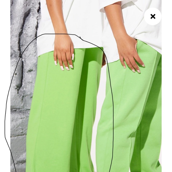 🆕 BNWT LIME TALL PLUS SWEATPANTS 🆕 - Picture 2 of 5